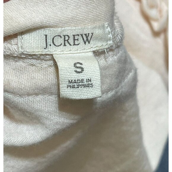 J. Crew Button Front Cardigan Sweater Ruffle Trim Light Peach Size S Small - Picture 4 of 7